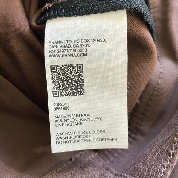 Prana Stretch Zion Cargo Short Women's 0 Mocha 5" Standard Fit High Rise Stretch - Picture 8 of 13